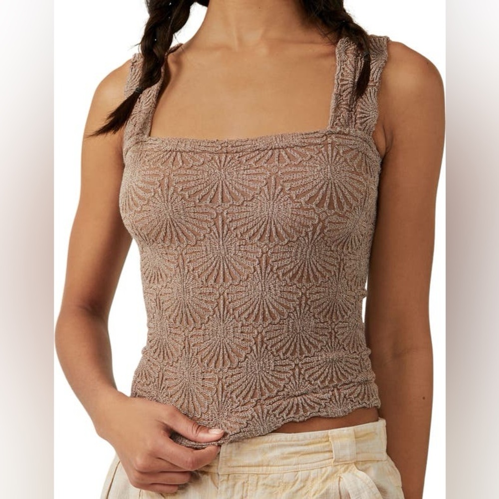 Free People Love Letter Cami - M/L - Strawberry Roan